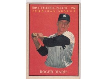 1961 Topps Roger Maris MVP Card