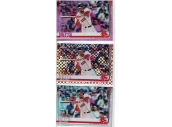 2019 Topps Chrome Mookie Betts Refractor Lot Of Three