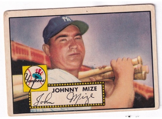 1952 Topps Johnny Mize