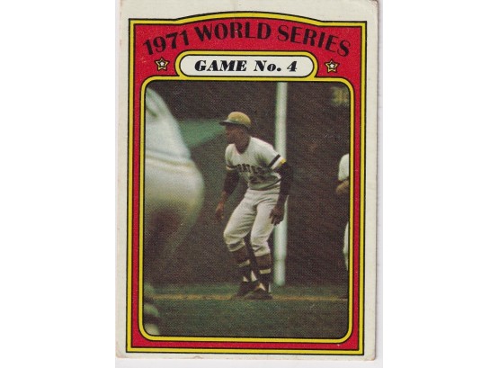 1972 Topps 1971 World Series Game #4