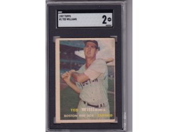 1957 Topps Ted Williams SGC GD 2