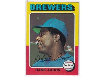 1975 Topps Hank Aaron