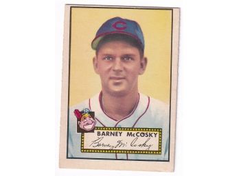 1952 Topps Cleveland Barney McCosky