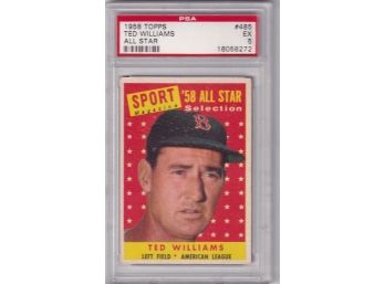 1958 Topps Ted Williams All Star PSA EX 5