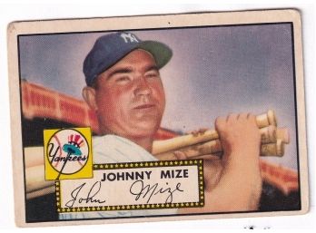 1952 Topps Johnny Mize