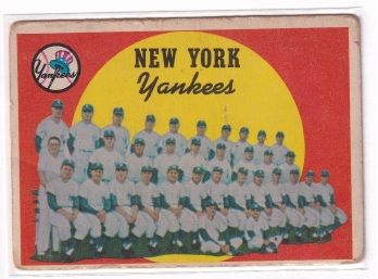 1959 Topps Yankees Team