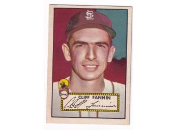 1952 Topps Cliff Fannin
