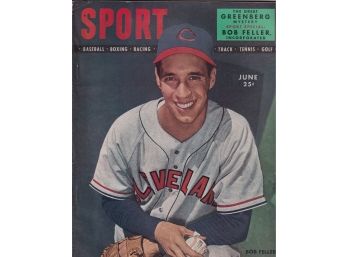 1947 June Sport Magazine Bob Feller Cover