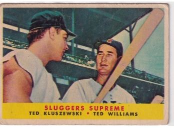 1958 Topps Sluggers Supreme T. Kluszewski/ T. Williams