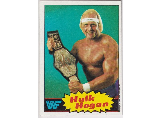 1985 Topps WWF Hulk Hogan Rookie Green