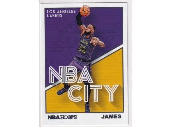 2019 NBA Hoops Lebron James NBA City Insert