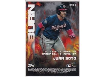 2020 Stadium Club Juan Soto Bash & Burn