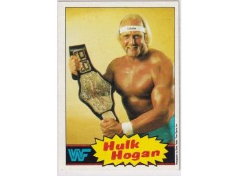 1985 Topps WWF Hulk Hogan Rookie Yellow