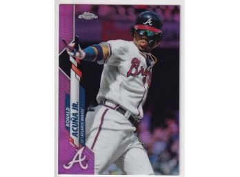 2020 Topps Chrome Ronald Acuna Pink Refractor