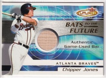 2001 Chipper Jones Fleer Futures Bat Card