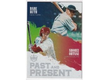 2018 Diamond Kings Past And Present Babe Ruth Shohei Ohtani Rookie