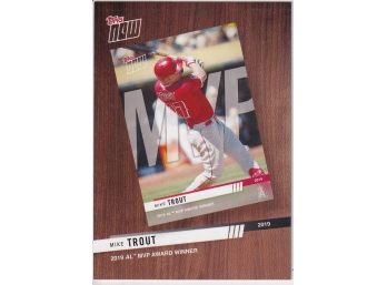2020 Topps Now Mike Trout Insert