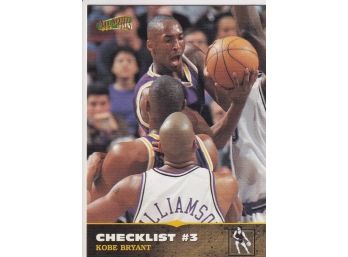 1996 Scoreboard Kobe Bryant Checklist Rookie