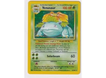 1999 Pokemon Venusaur 15/102 Holo Base