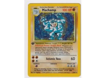 1999 Pokemon Machamp 1st Edition Holo 8/102
