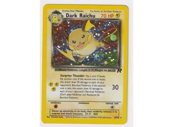 2000 Pokemon  Dark Raichu Rocket Holo 83/82
