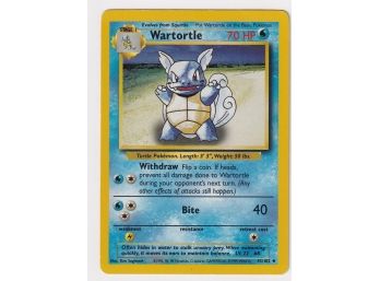 1999 Pokemon Wartortle 42/102