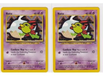2001 Pokemon Natu 59/75 Lot Of Two
