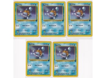 1999 Pokemon Squirtle Team Rocket 68/82  Lot Of Five