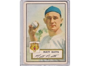 1952 Topps Matt Batts