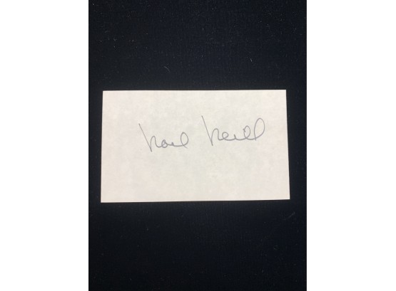 Noel Neill Signed Card