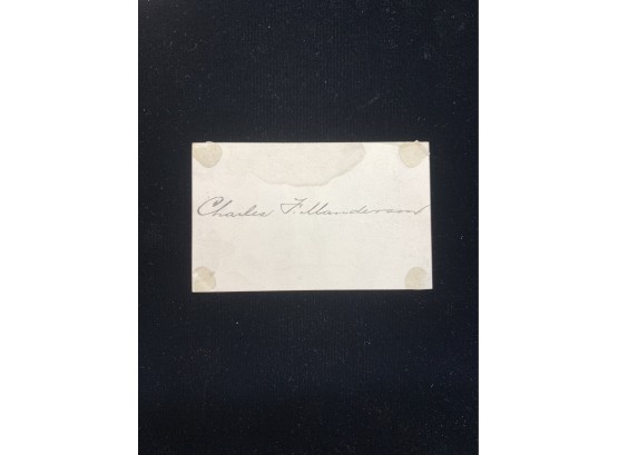 Charles F. Manderson Signed Card