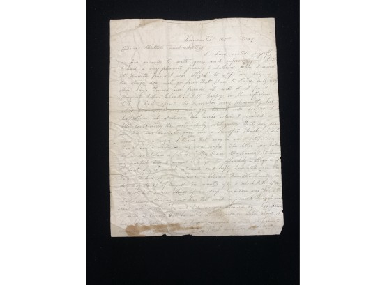 3 Page Letter From 1840