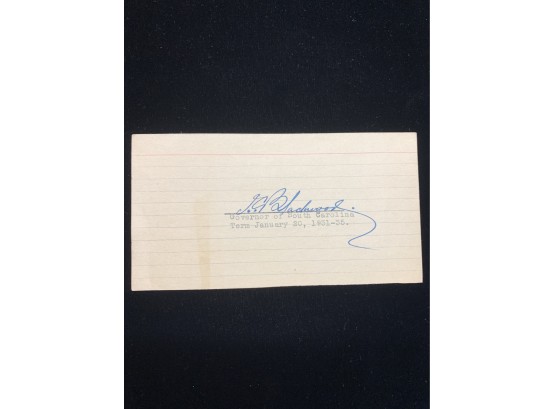 Ira Charles Blackwood Signature
