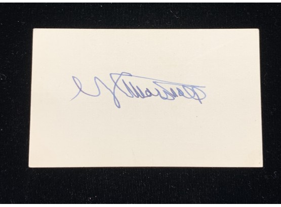 Signature Of George C. Marshall