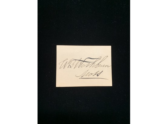 William B. Washburn Signature
