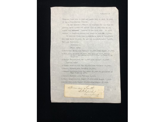 Truman Smith Signature