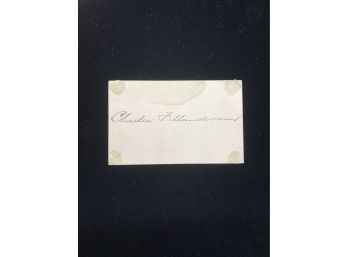 Charles F. Manderson Signed Card