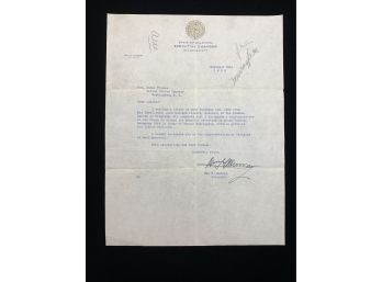 William H. Murray Signed Letter