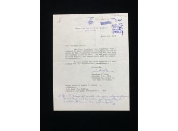 Letter Signed By Johnathan T. Howe