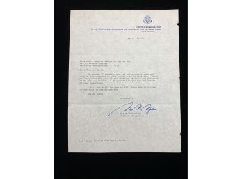 Letter Signed By Max Kampleman