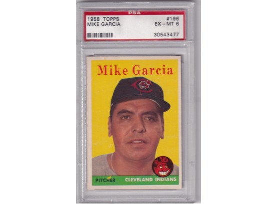 1958 Topps Mike Garcia PSA 6 EX-MT
