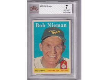 1958 Topps Bob Nieman BVG 7 NM