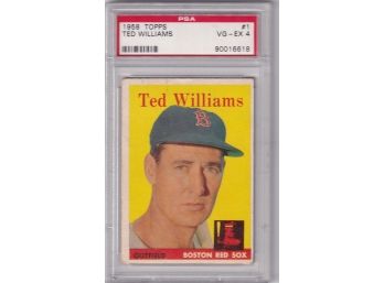 1958 Topps Ted Williams PSA 4 VG-EX