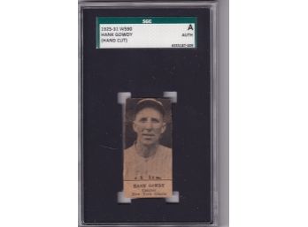 1925-31 W590 Hank Gowdy (hand Cut) SGC