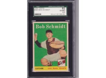 1958 Topps Bob Schmidt SGC 6.5 EX/NM