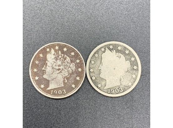 1903 Liberty Nickel Pair
