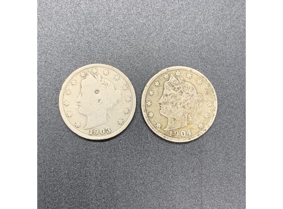 1903 & 1904 Liberty Nickel