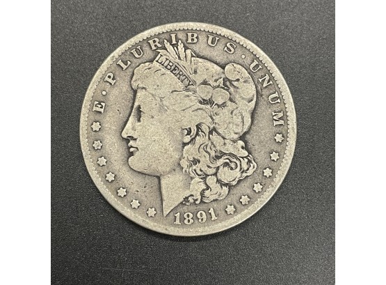 1891 O Morgan Silver Dollar