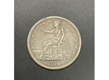 1876 S Seated Liberty Trade Dollar