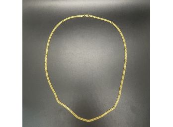 18k Italian Gold Open Link Necklace